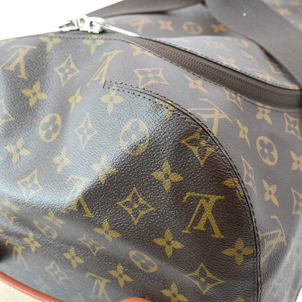 LOUIS VUITTON Horizon Soft 55 Monogram Canvas Rolling Duffle Bag Brown