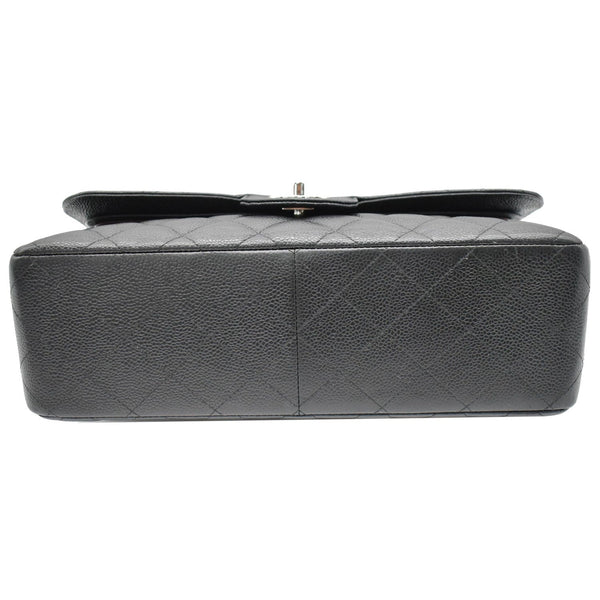 CHANEL Jumbo Double Flap Caviar Leather Shoulder Bag Black- Hot Deals