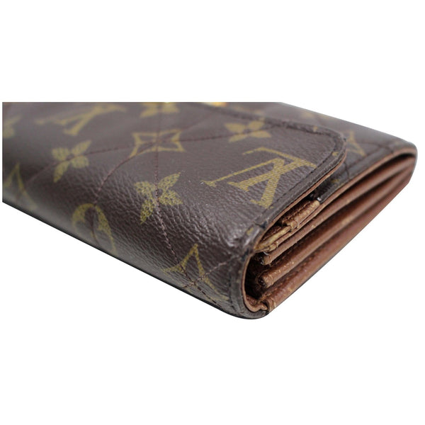 LOUIS VUITTON Sarah Etoile Monogram Canvas Wallet Brown