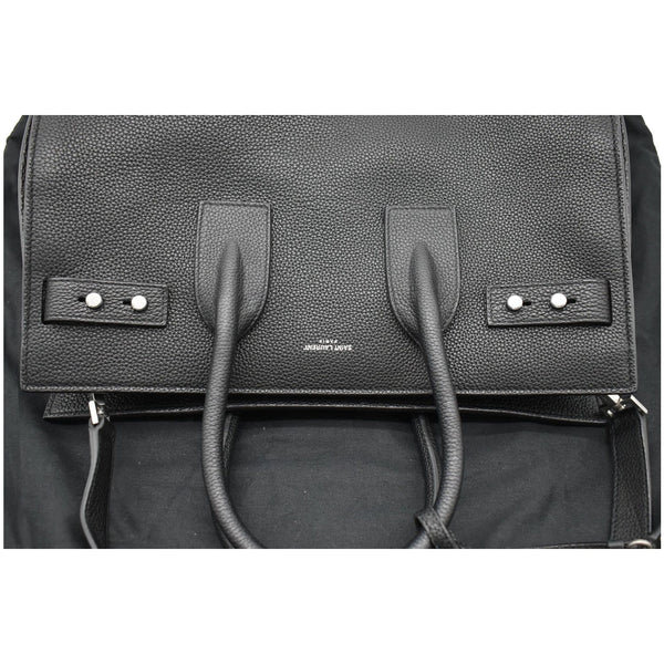 YVES SAINT LAURENT Sac de Jour Small Grained Leather Shoulder Bag Black