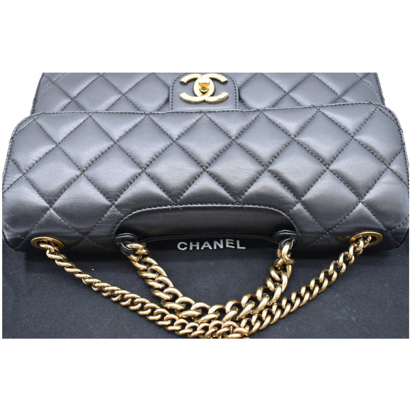 CHANEL Perfect Edge Large Quilted Leather Shoulder Bag Black