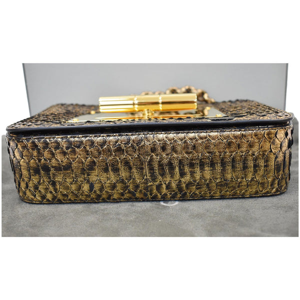 Tom Ford Natalia Medium Chain Turnlock bag antique gold