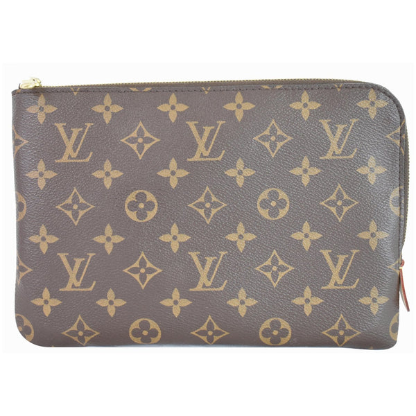 LOUIS VUITTON Etui Voyage PM Monogram Canvas Pouch Bag Brown
