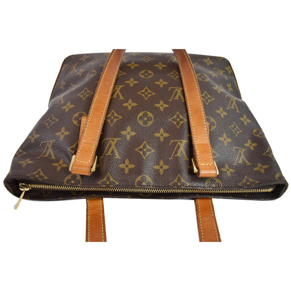 LOUIS VUITTON Cabas Piano Monogram Canvas Shoulder Bag Brown