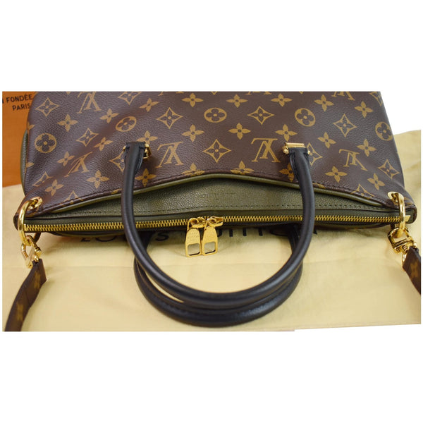 LOUIS VUITTON Pallas Monogram Canvas 2Way Shoulder Bag Brown