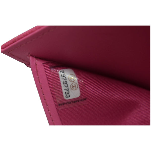 Chanel CC Card Holder Caviar Quilted Leather Flap Wallet code