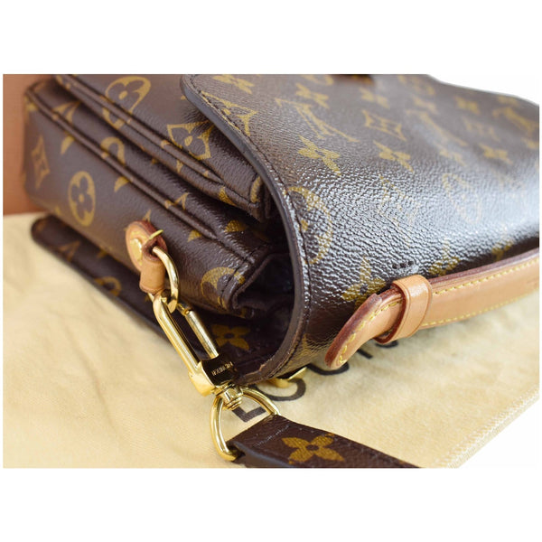 Louis Vuitton Metis Pochette Monogram Canvas Bag Brown - corner side