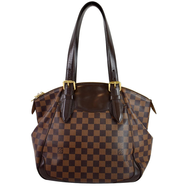 LOUIS VUITTON Verona MM Damier Ebene Shoulder Bag Brown