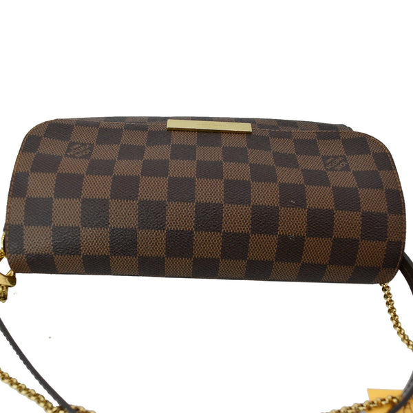LOUIS VUITTON Favorite MM Damier Ebene Crossbody Bag Brown