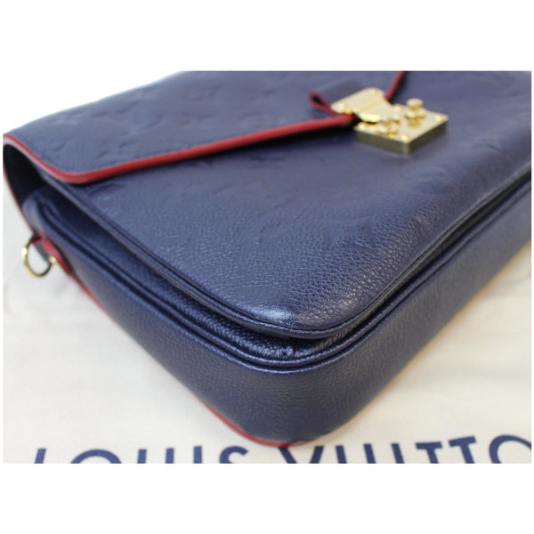 LOUIS VUITTON Metis Pochette Empreinte Leather Crossbody Bag Blue