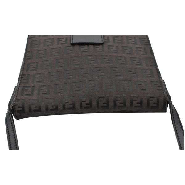 FENDI Vintage Zucca FF Canvas Crossbody Bag Brown