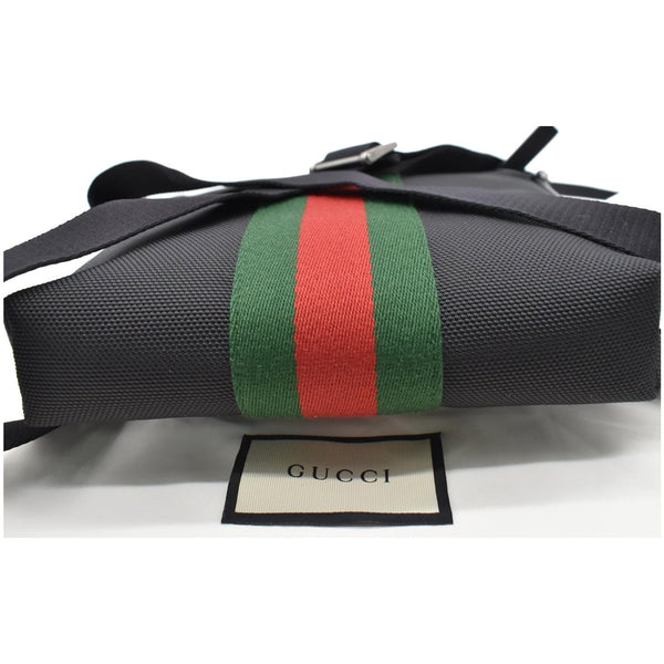 GUCCI Techno Canvas Web Messenger Bag Black 631195