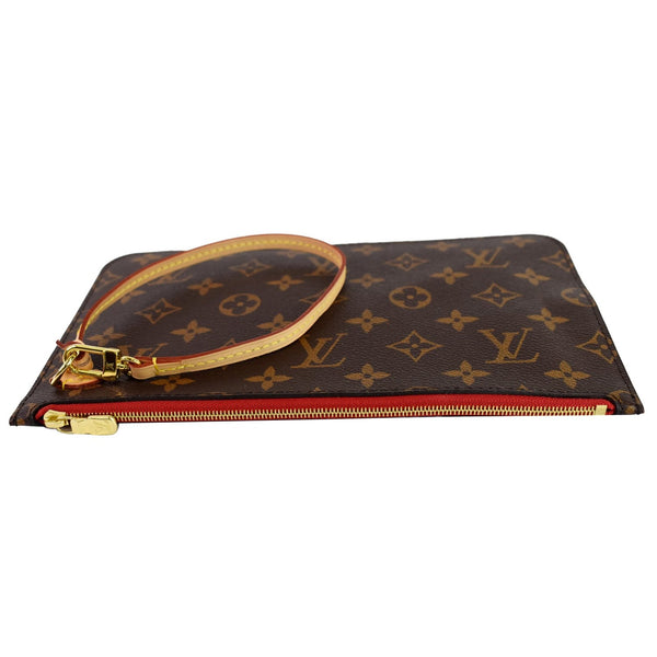 Louis Vuitton Monogram Canvas Neverfull MM Band Pouch - laydown zip view