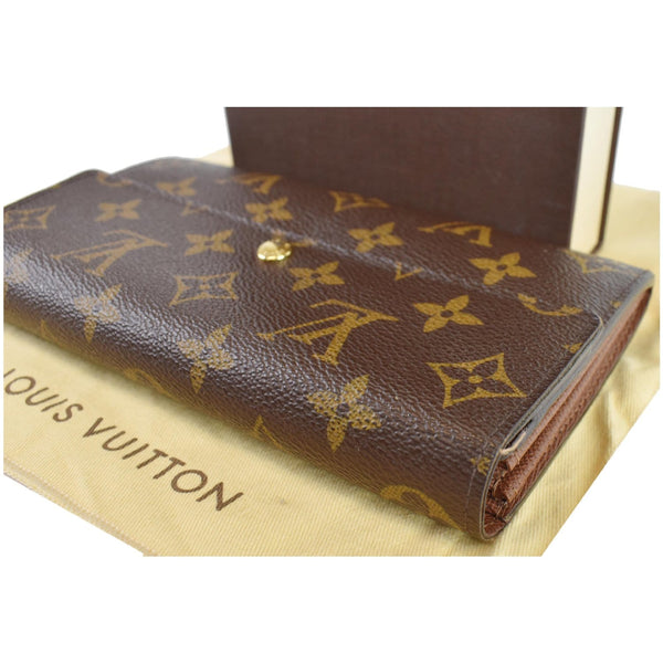 LOUIS VUITTON Monogram Canvas Sarah Wallet Brown