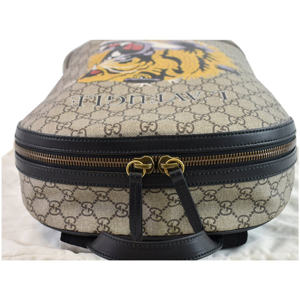 GUCCI L'Aveugle Par Amour Print GG Supreme Backpack Bag Beige 419584