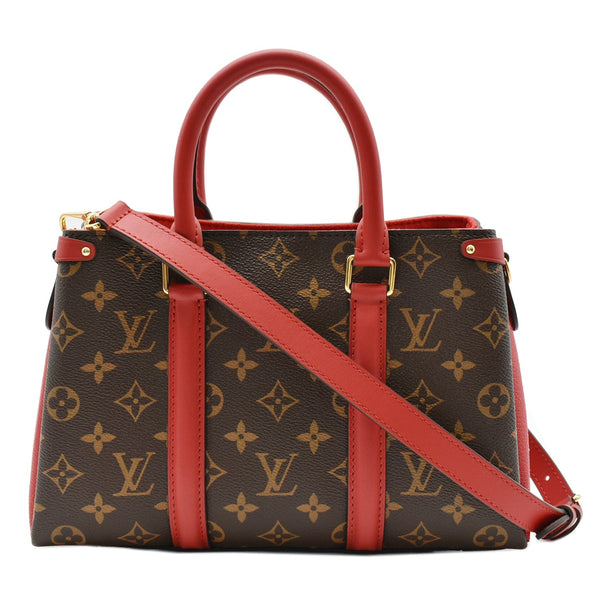 LOUIS VUITTON Soufflot BB Monogram Canvas Shoulder Crossbody Bag Cerise