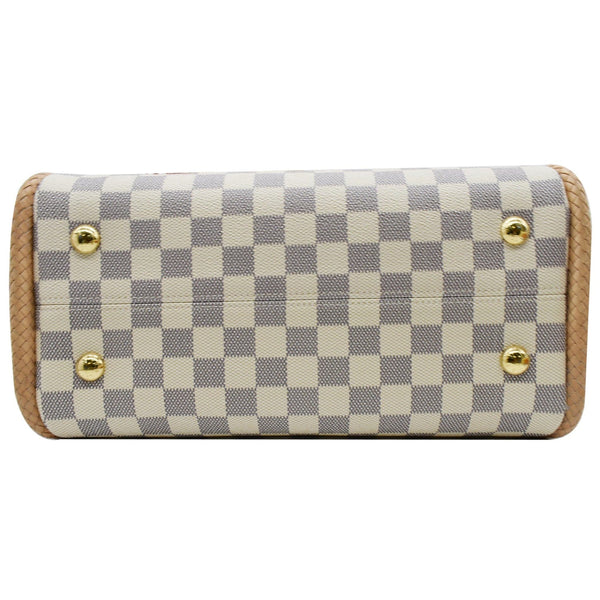 LOUIS VUITTON Propriano Damier Azur Tote Shoulder Bag White