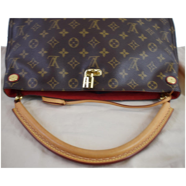 LOUIS VUITTON Gaia Monogram Canvas Shoulder Bag Brown