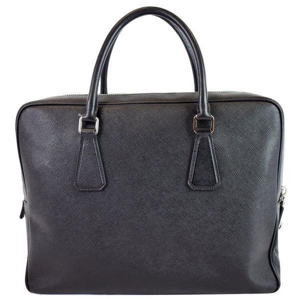 PRADA Saffiano Leather Briefcase Bag Black