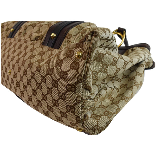 GUCCI Interlocking Large GG Canvas Tote Bag Beige 223954