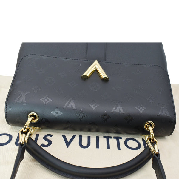 LOUIS VUITTON Very One Handle Calfskin Monogram Shoulder Bag Black