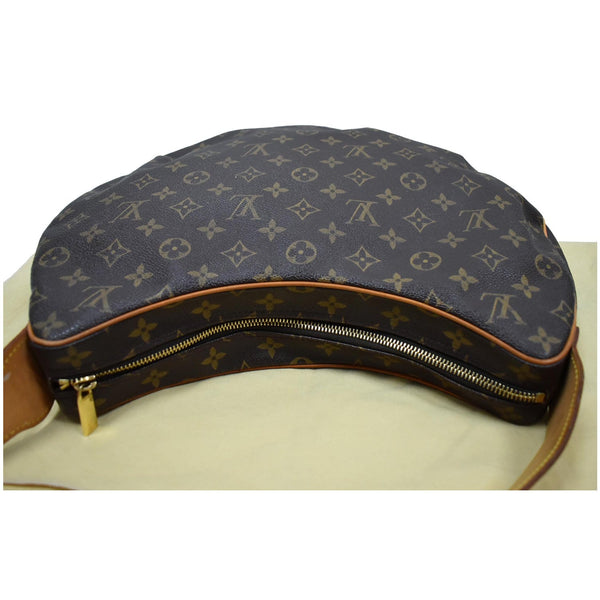 LOUIS VUITTON Croissant GM Monogram Canvas Shoulder Bag Brown