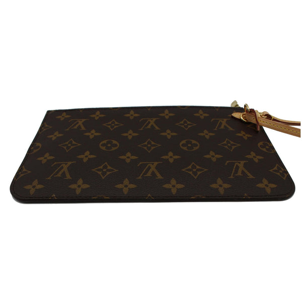 LOUIS VUITTON Neverfull GM Monogram Canvas Pochette Wristlet Pouch Brown