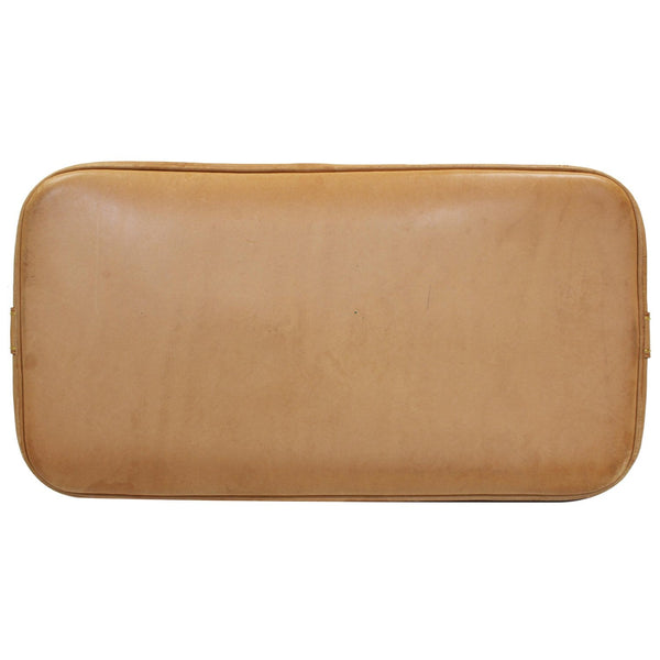 Louis Vuitton Alma Monogram Canvas Satchel Bag Brown bottom view