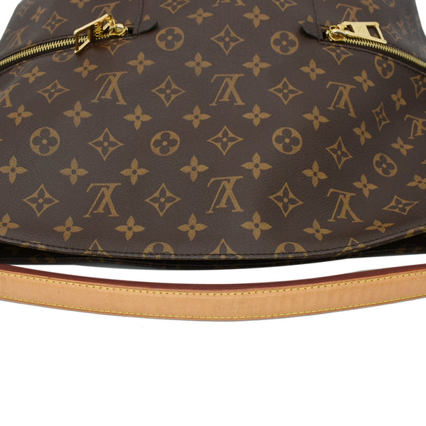 LOUIS VUITTON Melie Monogram Canvas Hobo Bag Brown