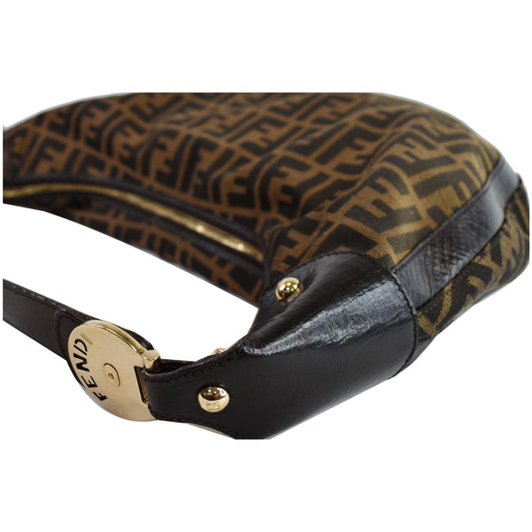 Fendi Half Moon Zucca Canvas top handle handbag