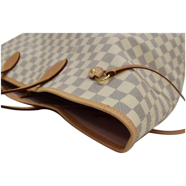 LOUIS VUITTON Neverfull GM Damier Azur Tote Bag Rose Ballerine