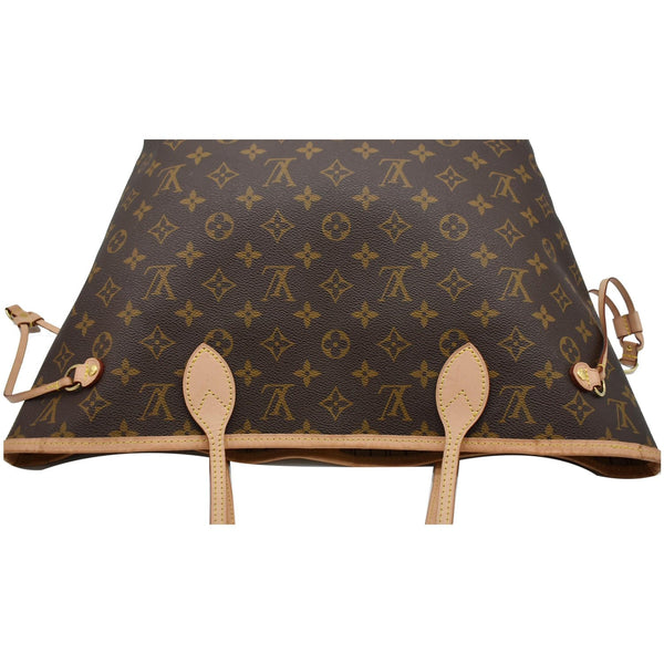 LOUIS VUITTON Neverfull MM Monogram Canvas Tote Bag Brown