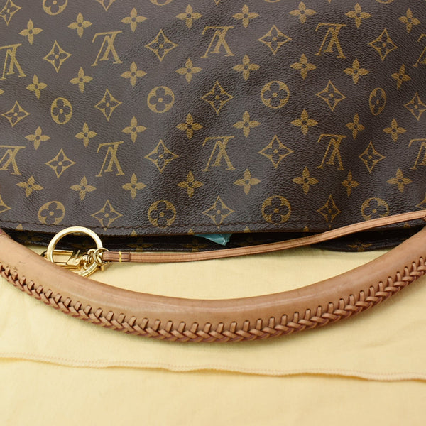 LOUIS VUITTON Artsy MM Monogram Canvas Hobo Bag Brown