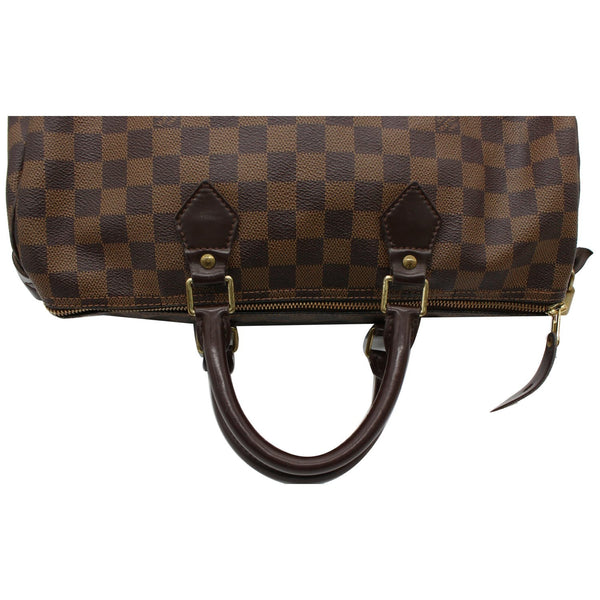 Louis Vuitton Speedy 35 Damier Ebene Satchel Bag For Sale