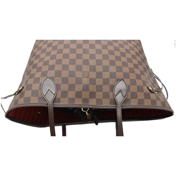 LOUIS VUITTON Neverfull MM Damier Ebene Tote Bag Brown
