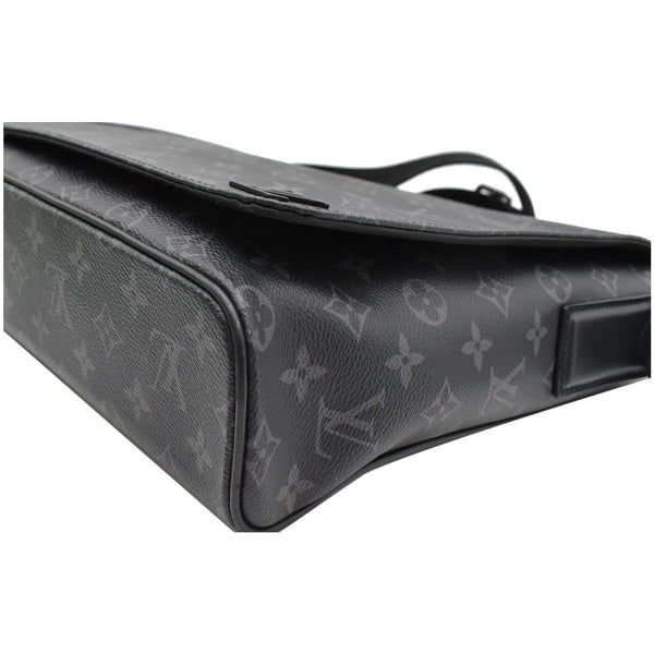 LOUIS VUITTON District MM Monogram Eclipse Messenger Bag Black
