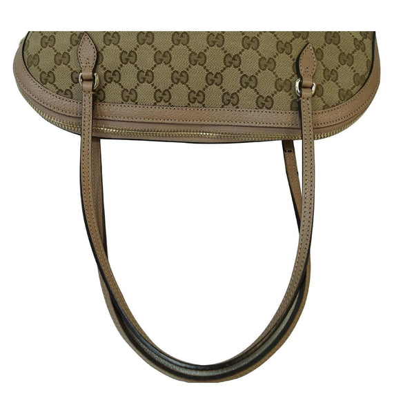 GUCCI Bree GG Supreme Leather Shoulder Bag 323673 Mauve