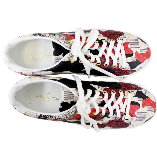 LOUIS VUITTON Overcloud Damier Azur Sneakers Size 7.5 US