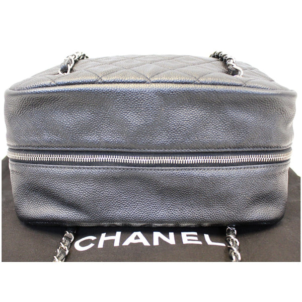 CHANEL Camera Case Quilted Caviar Leather Medium Flap Shoulder Bag-US
