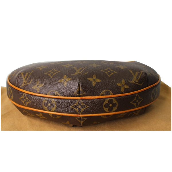 LOUIS VUITTON Croissant PM Monogram Canvas Shoulder Bag Brown