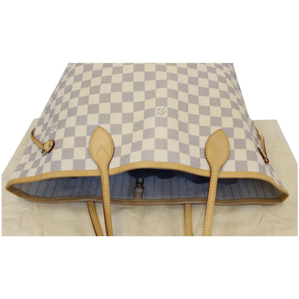 Louis Vuitton Neverfull MM Damier Azur Tote Bag - full view