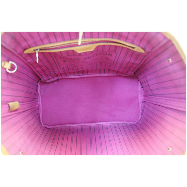 LOUIS VUITTON Neverfull MM Monogram Canvas Tote Shoulder Bag Brown