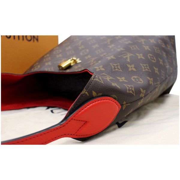 LOUIS VUITTON Flower Hobo Monogram Canvas Shoulder Hobo Bag Brown