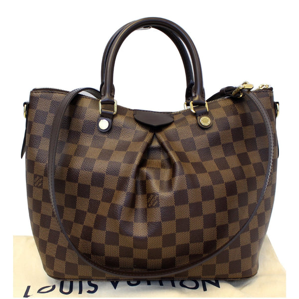 LOUIS VUITTON Siena MM Damier Ebene Shoulder Bag Brown