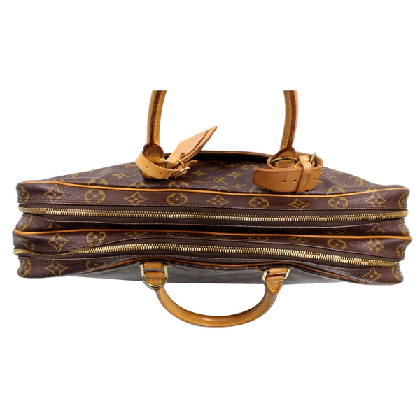 LOUIS VUITTON Porte Documents Voyage Monogram Canvas Briefcase Brown