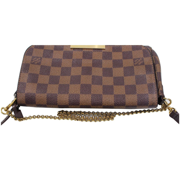 LOUIS VUITTON Favorite PM Damier Ebene Crossbody Bag Brown