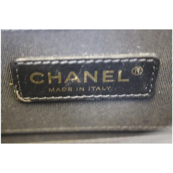 CHANEL Boy Brick Flap Black Leather Shoulder Bag-US