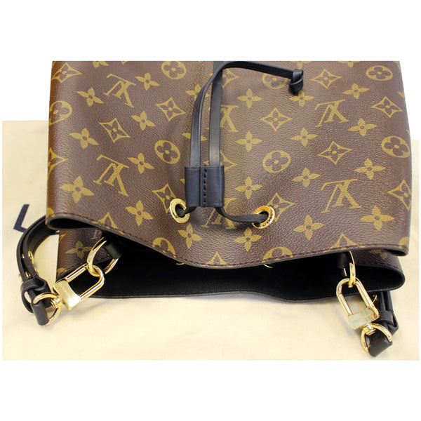 LOUIS VUITTON Neonoe Monogram Canvas Shoulder Bag Black-US