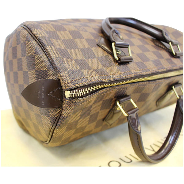 LOUIS VUITTON Speedy 30 Damier Ebene Brown Satchel Bag
