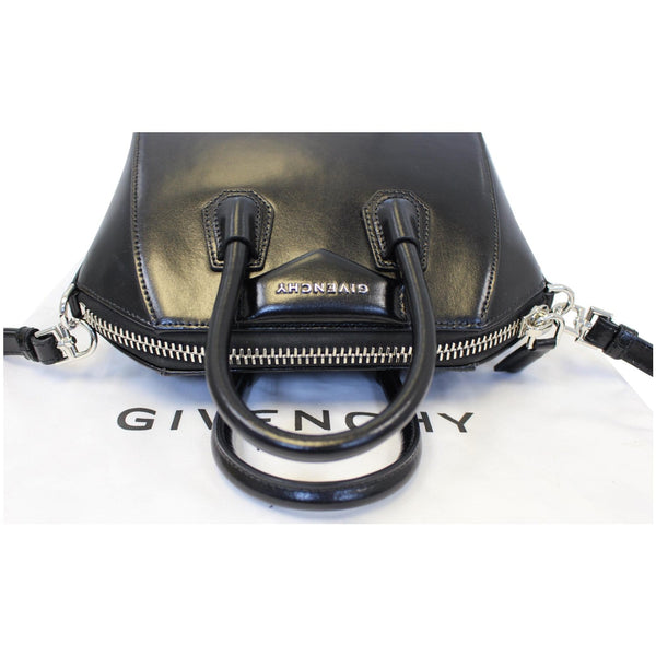 GIVENCHY Antigona Small Calfskin Leather Shoulder Bag Black